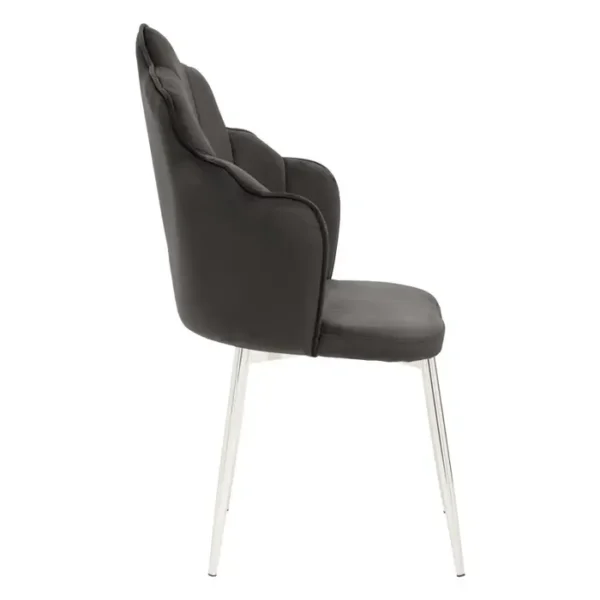 Tiana Black Velvet Chair2