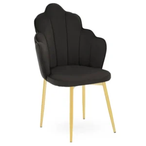 Tiana Black Velvet Dining Chair