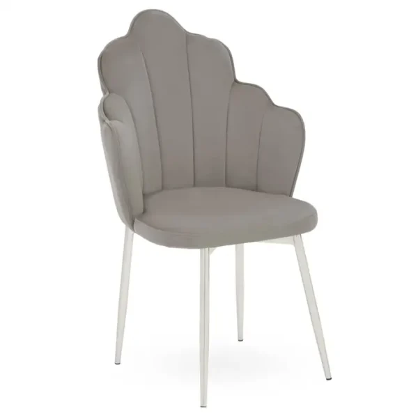 Tiana Grey Velvet Chair