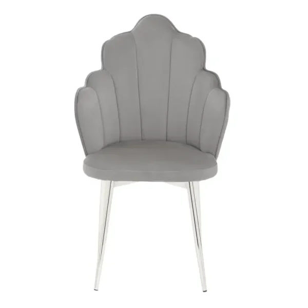 Tiana Grey Velvet Chair1