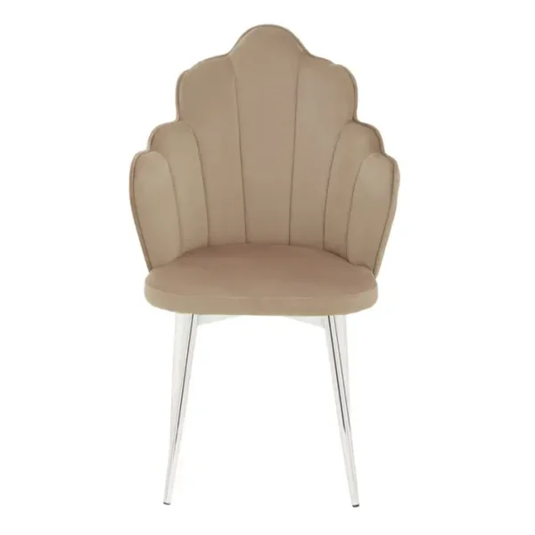 Tiana Mink Velvet Dining Chair1