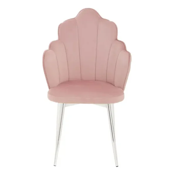 Tiana Pink Velvet Dining Chair1