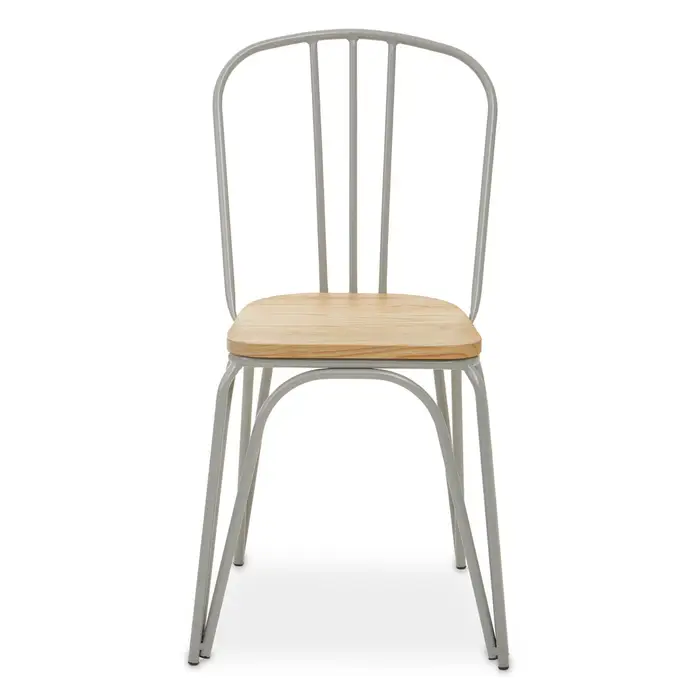 Tilsom Grey Finish Metal Frame Dining Chair Tilsom Grey Finish Metal Frame Dining Chair
