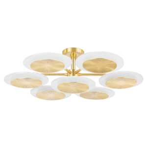 Topaz Flush Mount Brass