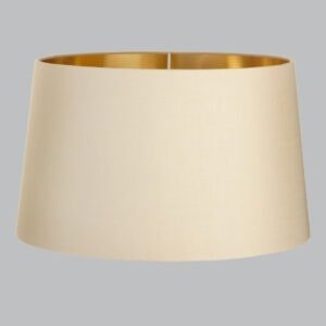 Trellis Latte Shade With Gold Lining 34cm