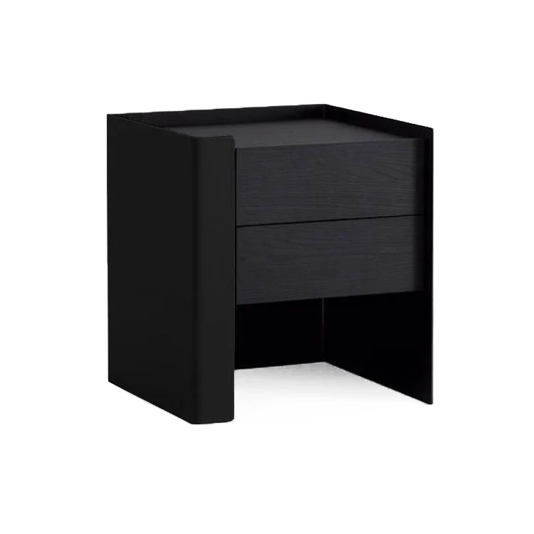 Tunica Bedside Table - Black Oak - Pair Tunica Bedside Table - Black Oak - Pair