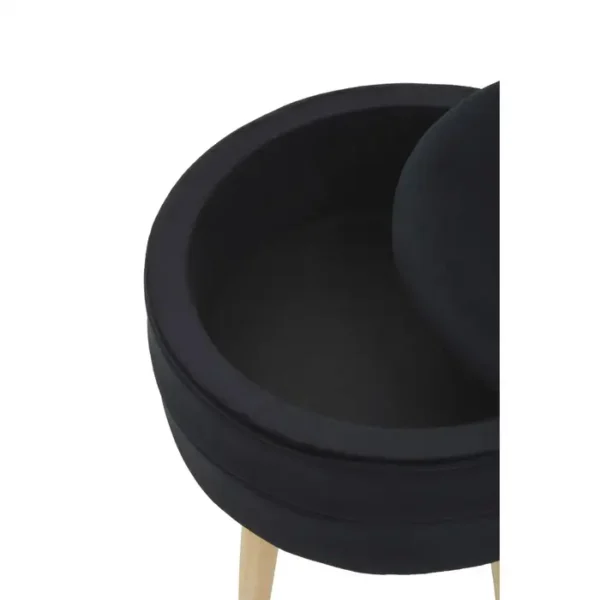 Vyvy Black Velvet Stool3