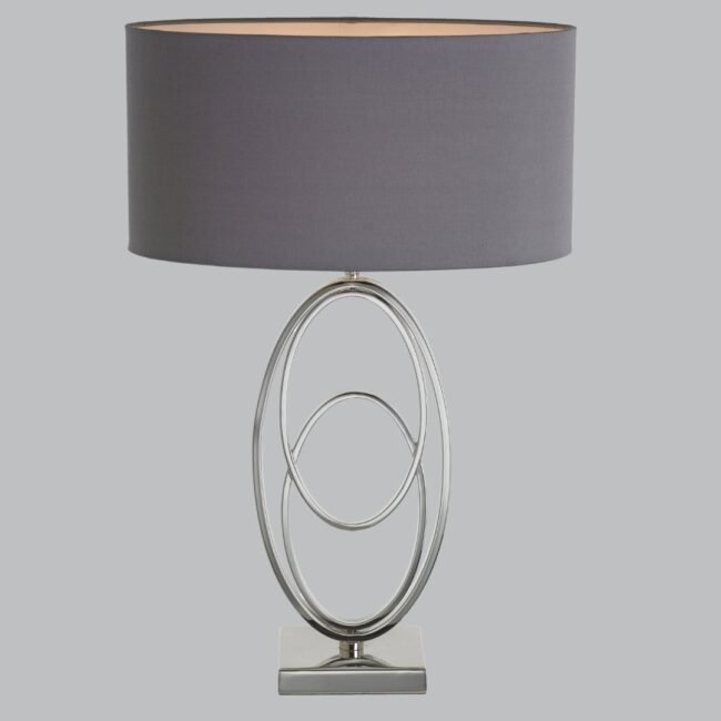 Winslow Rings Nickel Finish Table Lamp