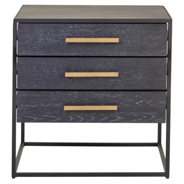 Yudd Three Drawer Side Table