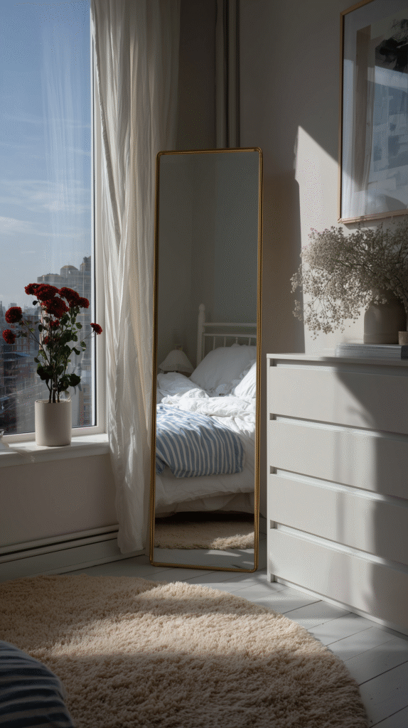 Luxury home décor trends UK 2026 showing a finished hallway with console table, mirror, lamp and decorative accessories