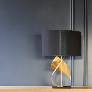 Flux Table Lamp in Brushed Brass