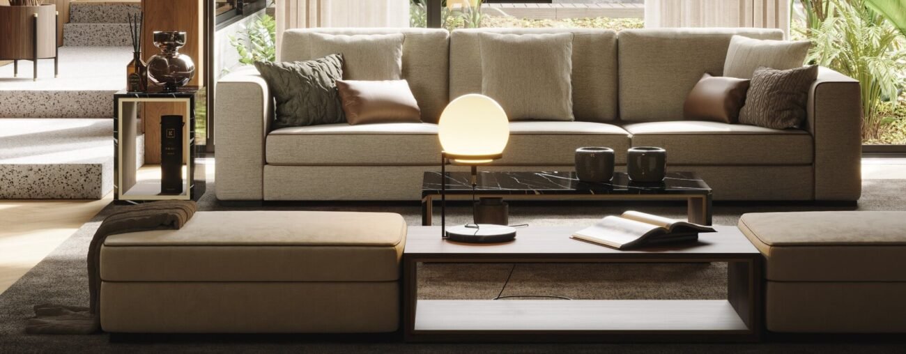 Grey sofas