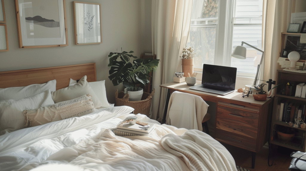The Invisible Home Office: How to Integrate a Workspace Into Your Bedroom Without Compromising Serenity