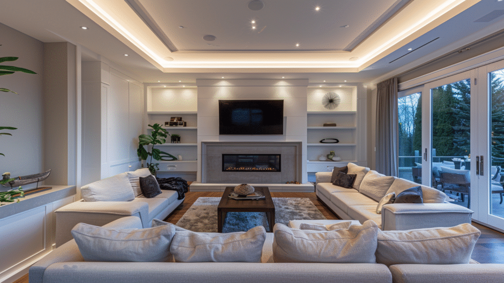 12 Solutions for a Living Room with Fireplace and TV That Compete for Attention