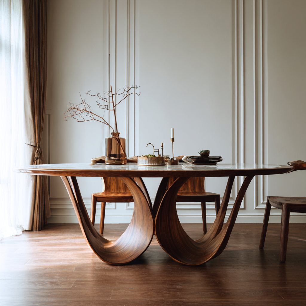 Extendable dining table