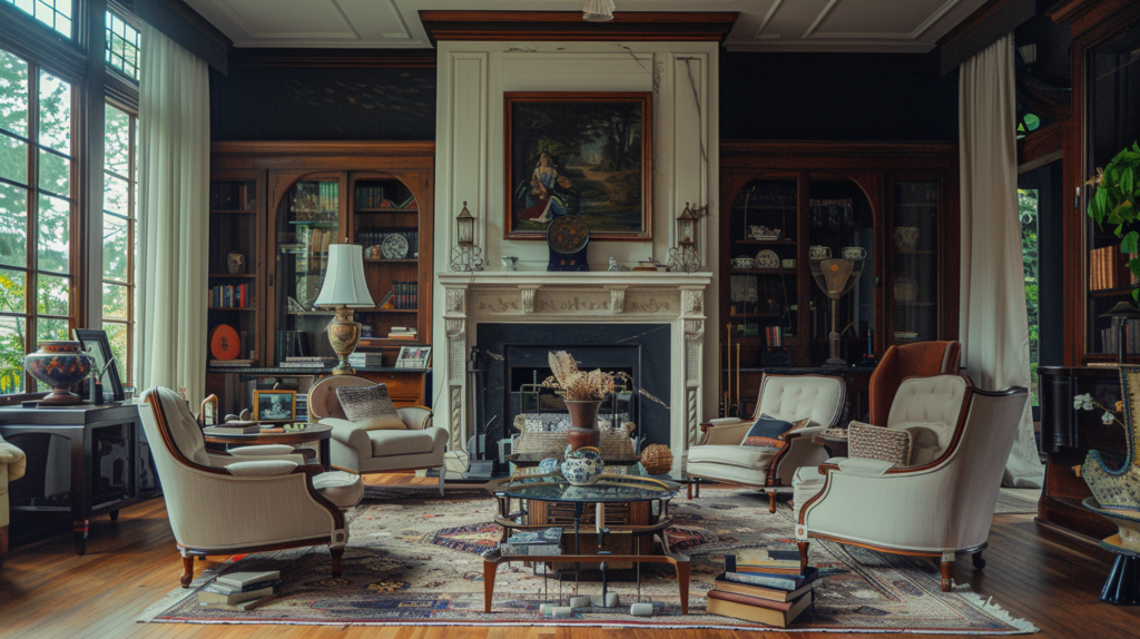 eclectic living room