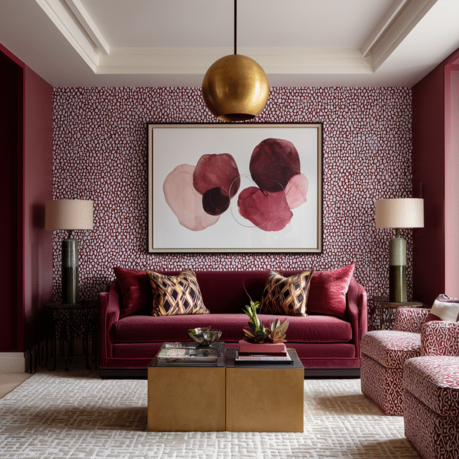 Burgundy Interior Design