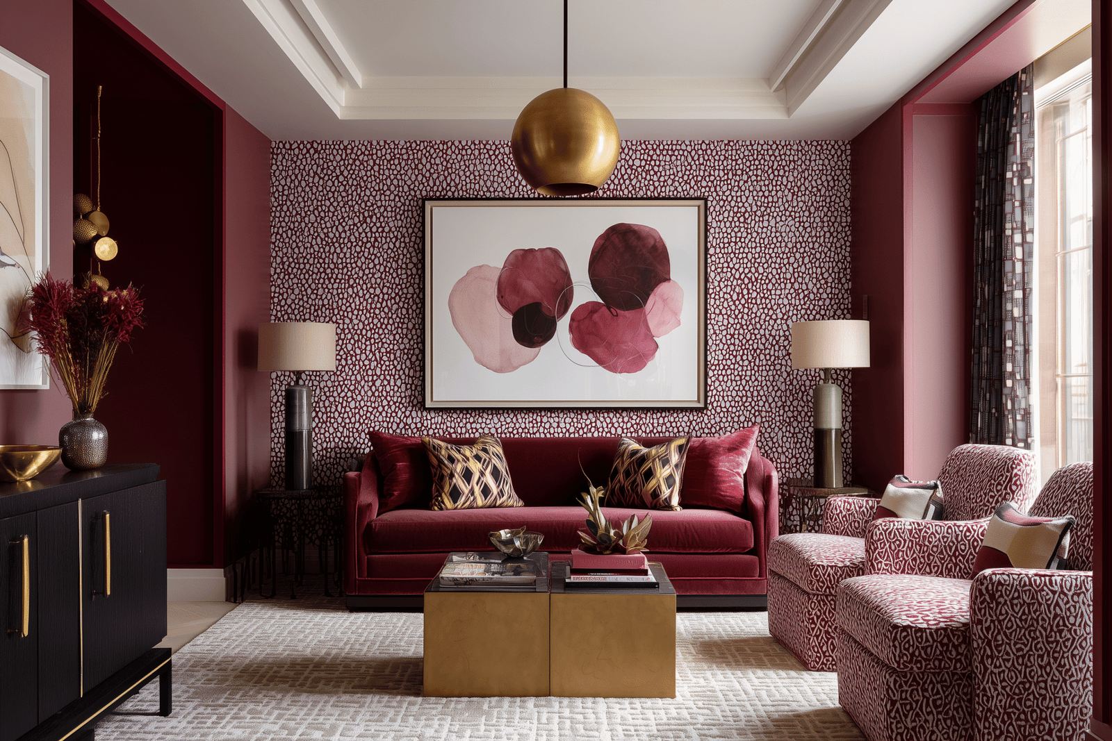 Burgundy Interior Design