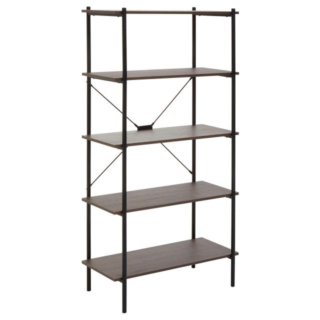 Adbury Five Tier Dark Oak Shelf Unit Adbury Five Tier Dark Oak Shelf Unit