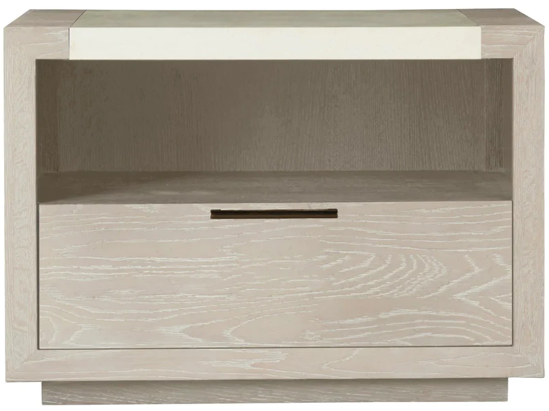 Huston Bedside Table with Stone Top BEDROOM, Bedside Tables
