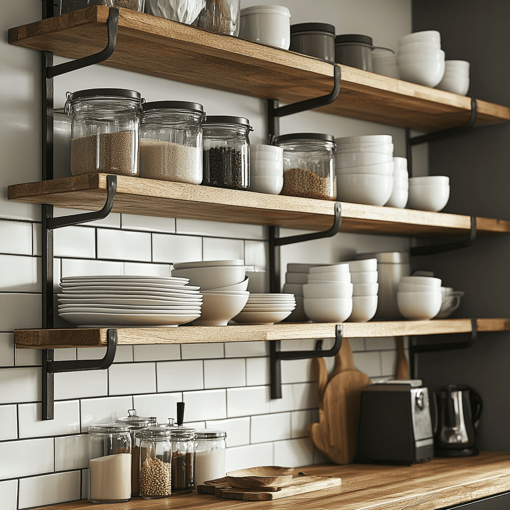 Open shelving