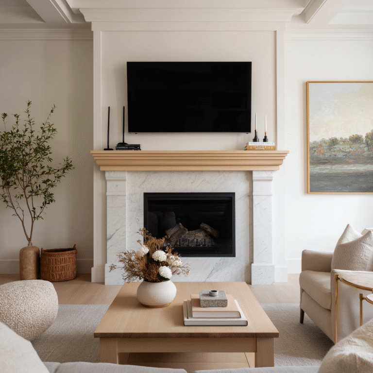 Home How to Decorate Around an Off-Center Fireplace: Balancing Beauty and Asymmetry