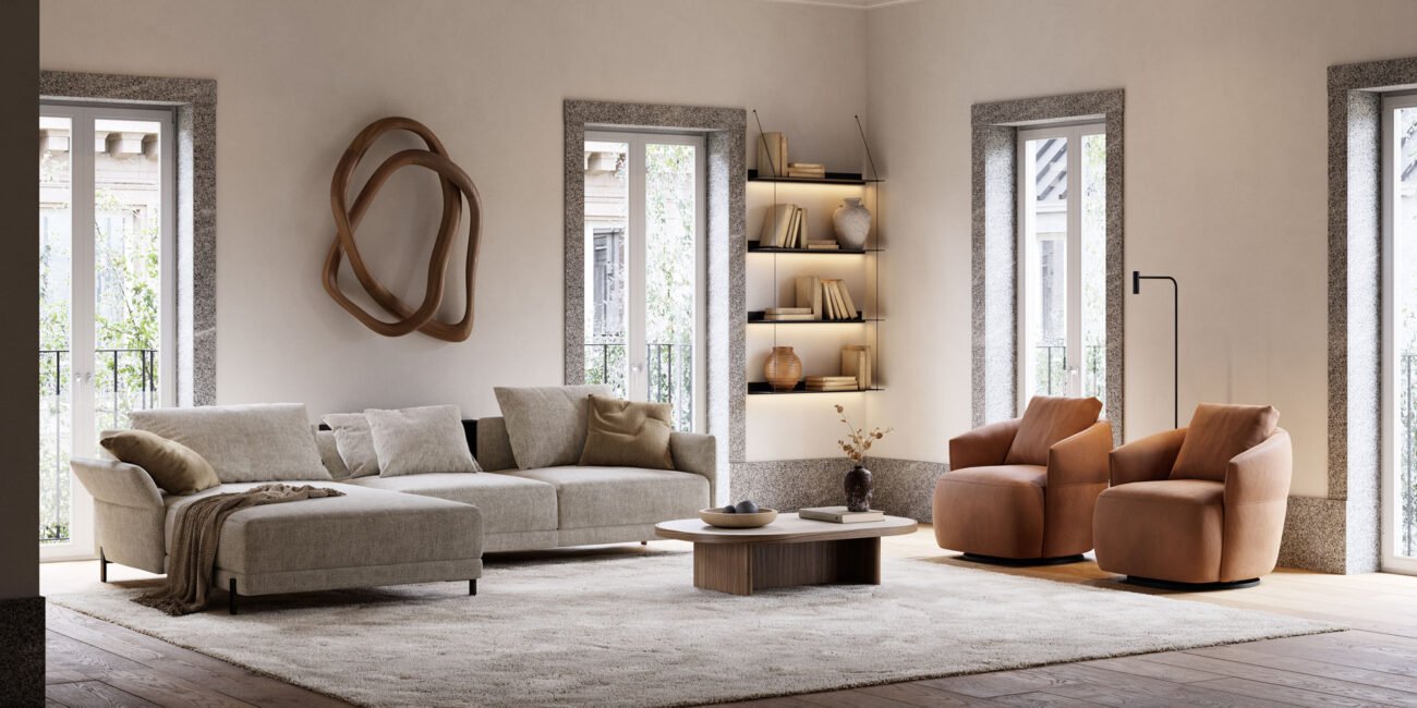 Matthew Two Seater with Chaise Longue Module