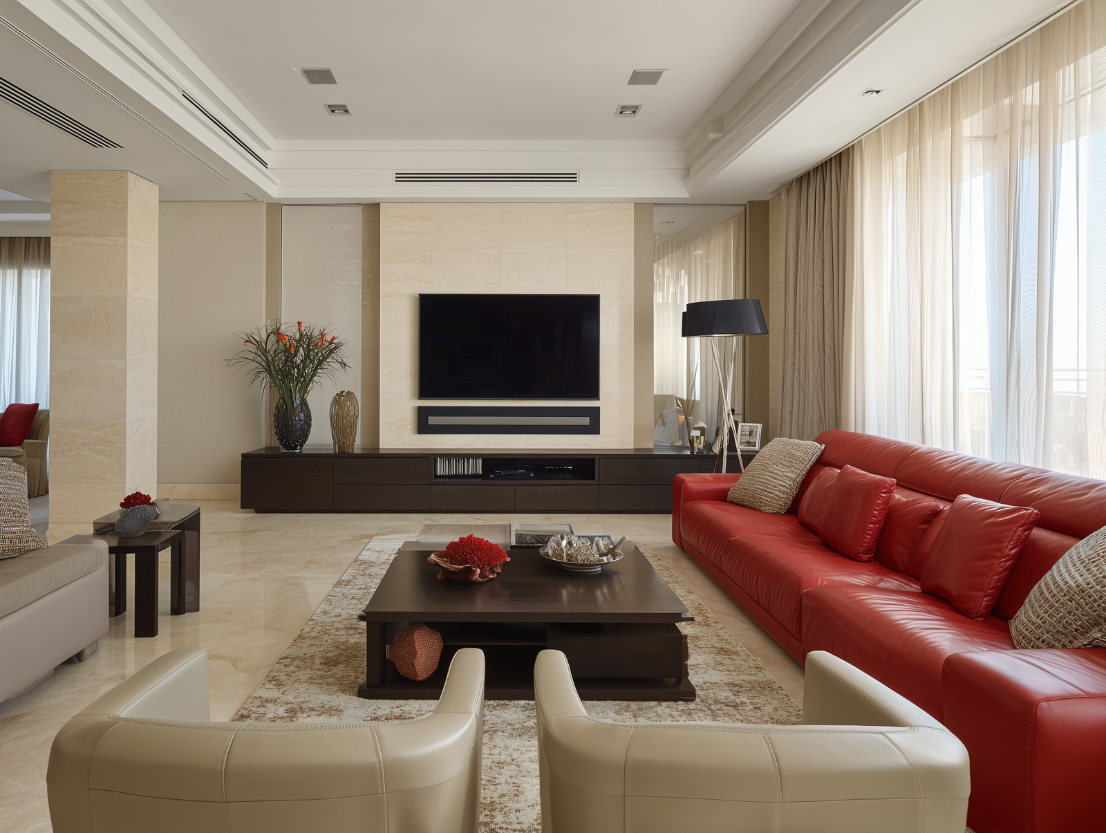 Luxury furniture statistics UK 2026 showing a premium living room with designer furniture and interior design trends