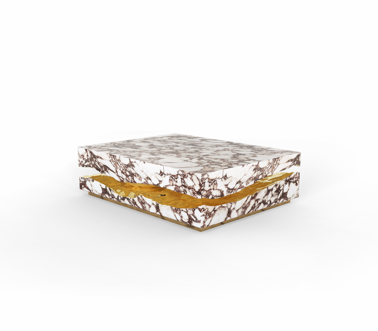 Quarry Portoro Marble Center Table