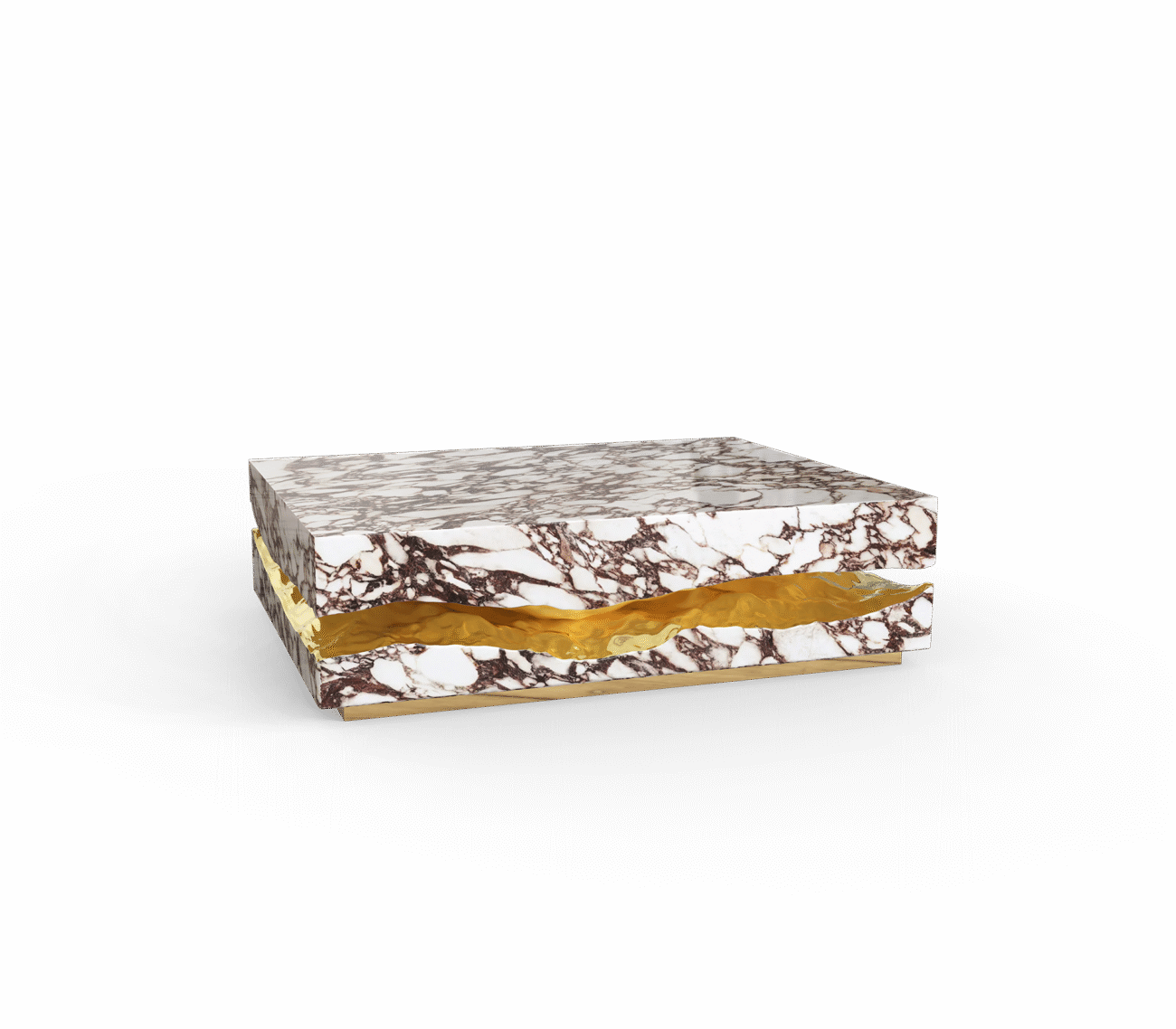 Quarry Portoro Marble Center Table