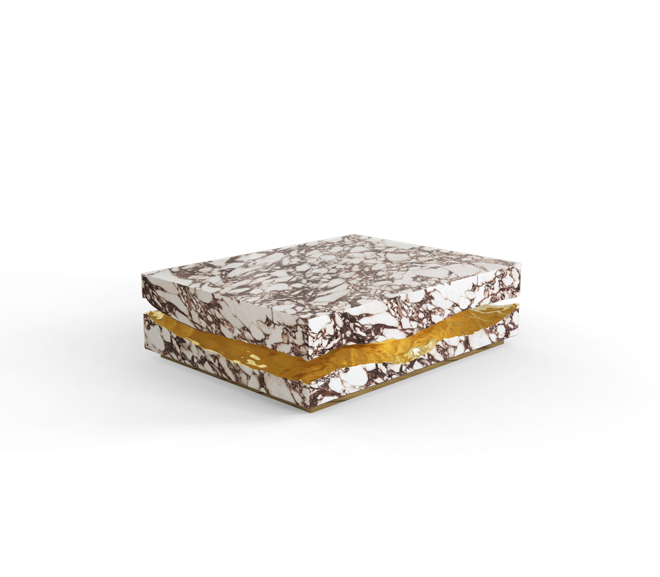 Quarry Portoro Marble Center Table