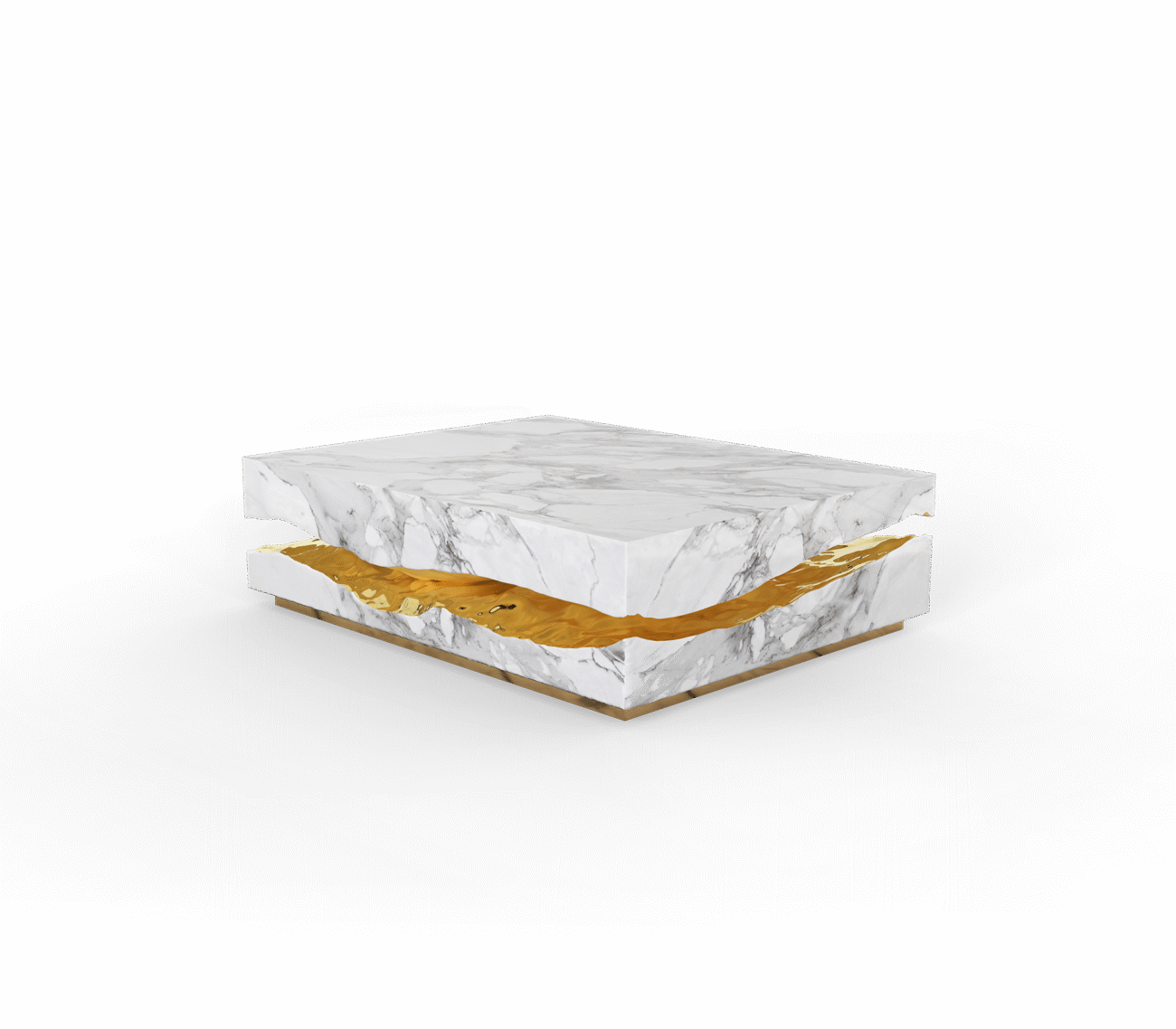 Quarry Portoro Marble Center Table