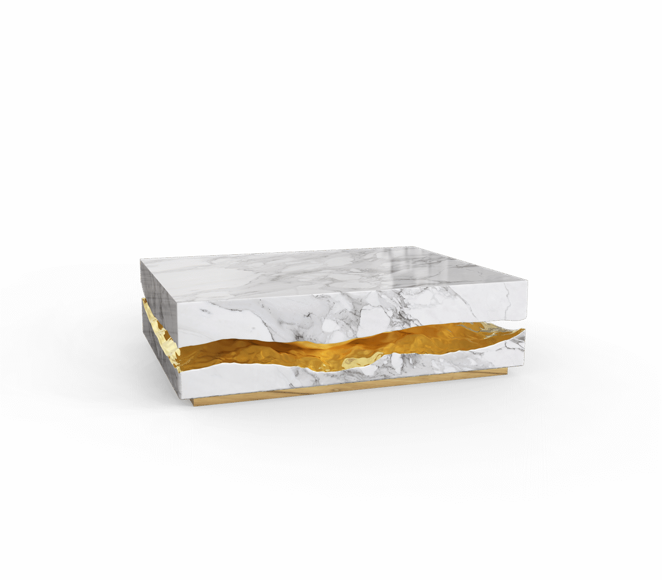 Quarry Portoro Marble Center Table