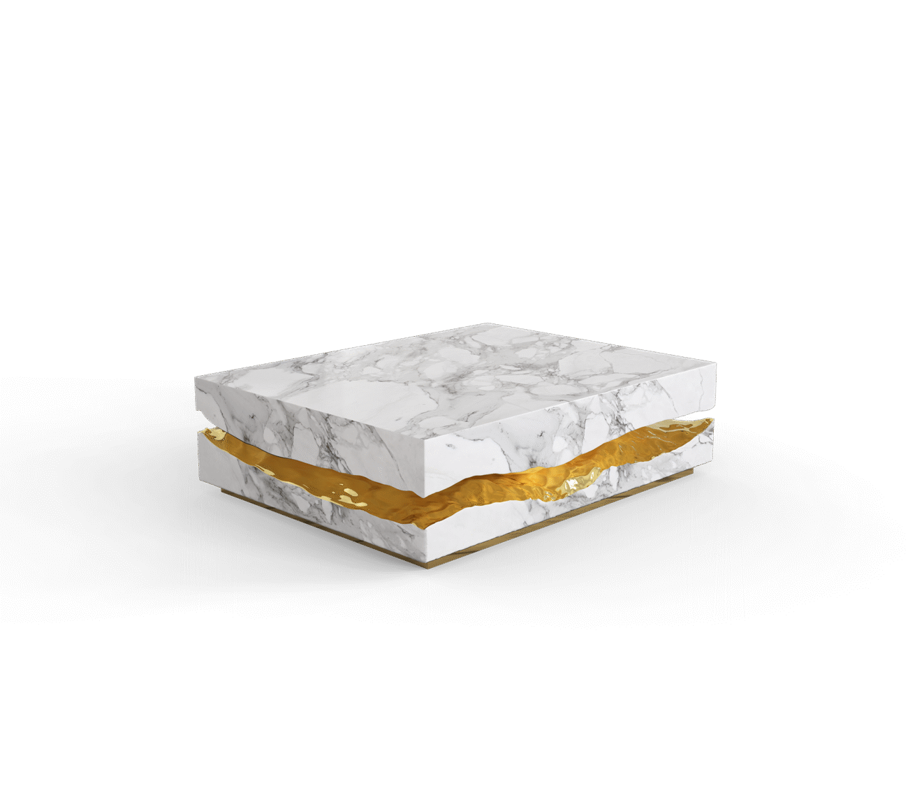 Quarry Portoro Marble Center Table