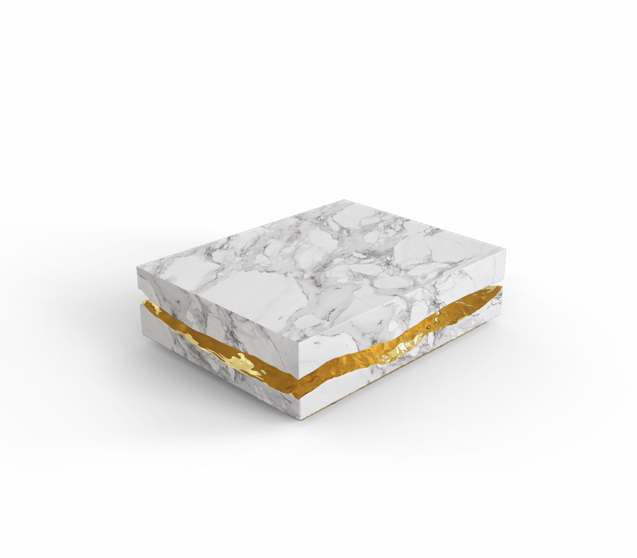 Quarry Portoro Marble Center Table