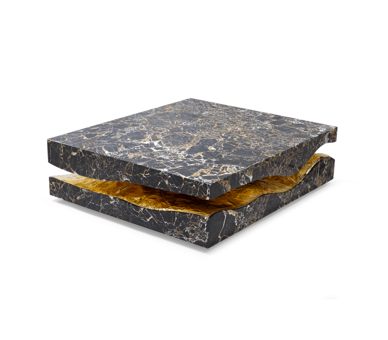 Quarry Portoro Marble Center Table