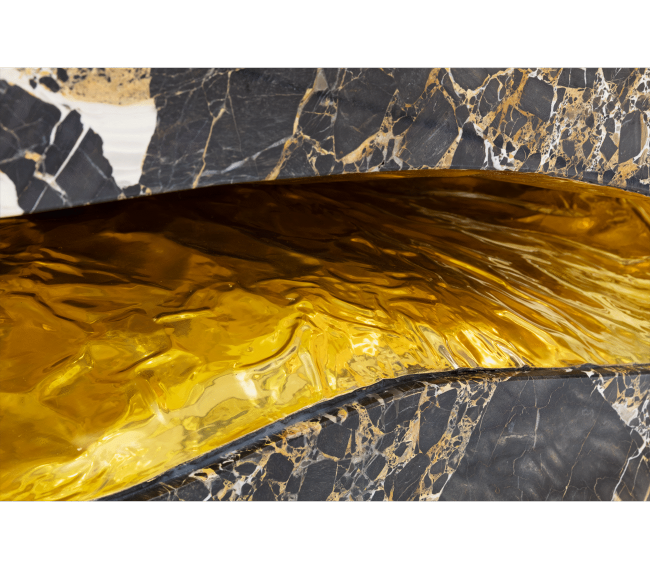 Quarry Portoro Marble Center Table