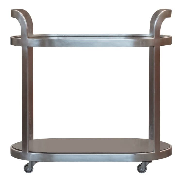 Isla Drinks Trolley Pewter Drink trolleys Eclectic Niche