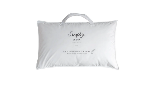 Simply Sleep White Goose Feather & Down Pillow