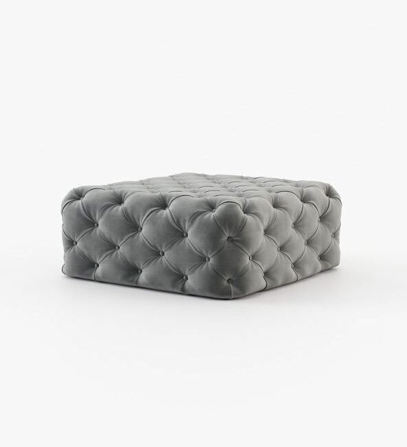 Square Bur Pouf