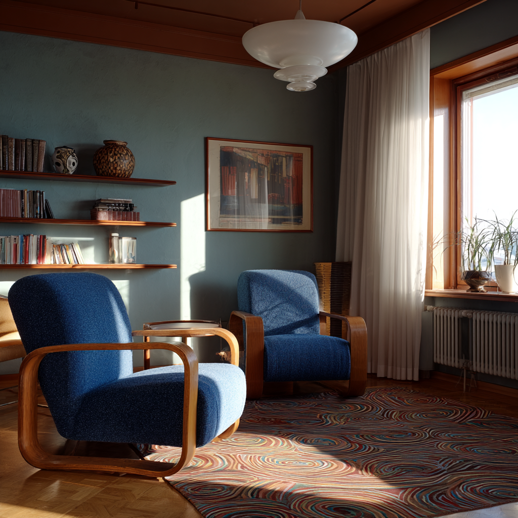 vintage modern interiors