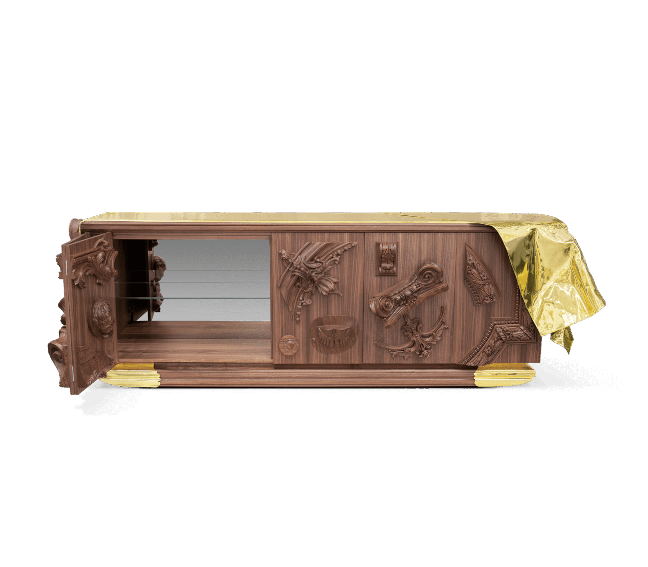 Voltaire Walnut Sideboard