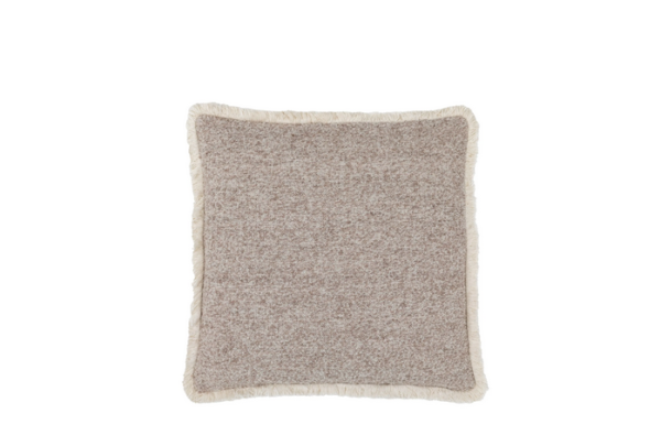 Wudleigh Fringe Cushion Stone