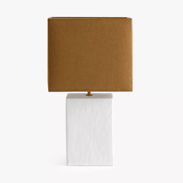 Lamp – Small Rectangular Gesso